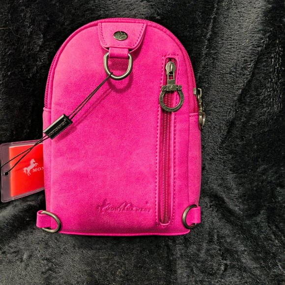 Montana West Pink Sling Bag Brand New (333) - Picture 4 of 7